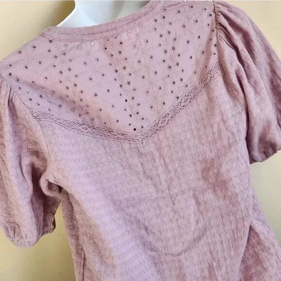Knox Rose ladies lilac textured blouse size xs - Picture 5 of 7